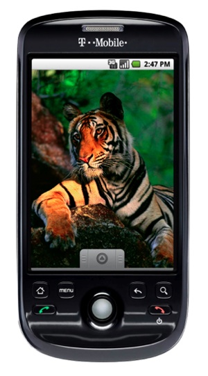 The T-Mobile myTouch 3G in black