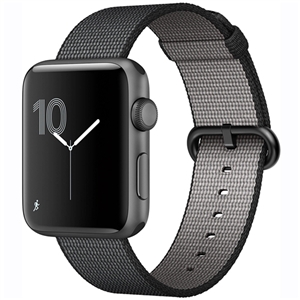 WholeSale APPLE MP072 Watch 42mm Series 2 Space Gray Aluminum Case with Black Woven Nylon Watch