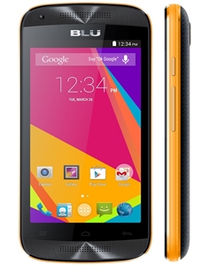 New BLU Dash Music Jr D390 Black/Orange Android Cell Phones