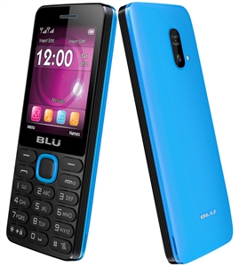 New BLU Janet L T230 Black-Blue Dual-Sim Unlocked Cell Phones
