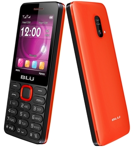 New BLU Janet L T230 Black-Red Dual-Sim Unlocked Cell Phones