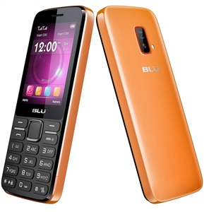 New Blu Janet T175 Orange Dual-Sim Cell Phones