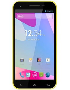 New Blu Studio 5.5 D610a Yellow 4G Dual-Sim Cell Phones