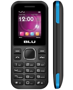 New Blu Zoey Z3 Z090x Black / Blue Cell Phones