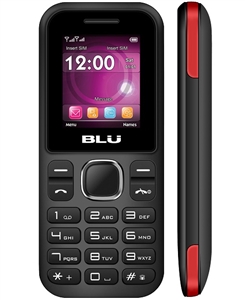New Blu Zoey Z3 Z090x Black / Red Cell Phones