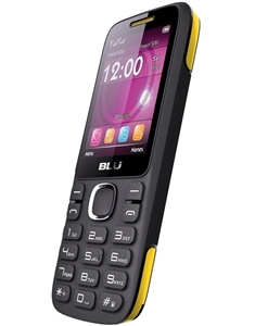 New Blu Zoey 2.4 T278 Black / Yellow Dual-Sim Cell Phones
