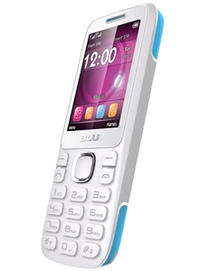 New Blu Zoey 2.4 T278 White / Blue Dual-Sim Cell Phones