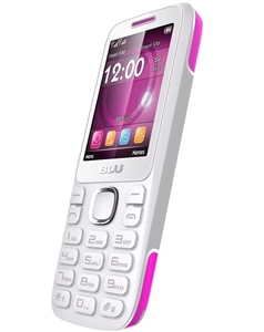 New Blu Zoey 2.4 T278 White / Pink Cell Phones