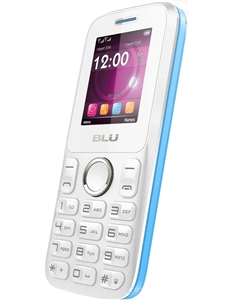 New Blu Zoey II T276 White/Blue Cell Phones