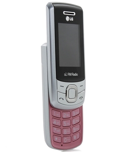 New LG GU200 Silver/Pink 900/1800 Feature Cell Phones