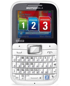 Wholesale New Motorola EX117 White Pink Triple-SIM Cell Phones