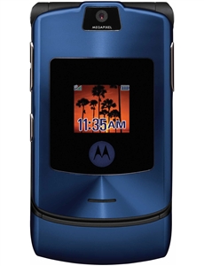 Motorola Razr V3xx Blue Cell Phones RB