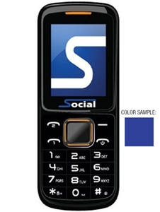 Wholesale Brand New Social Micro FB-203 Blue Unlocked Cell Phones