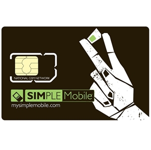 WHOLESALE SIMPLE MOBILE PREPAID SIM CARD KIT FOR UNLIMITED TALK & TEXT