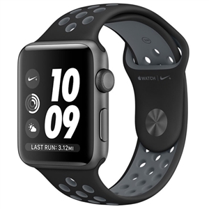 WholeSale APPLE MNYX2 Watch Series 2 Nike+ 38mm Space Gray Aluminum Case with Black/Cool Gray Nike Sport Band Watch