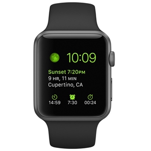 WholeSale APPLE MP032 Watch 42mm Space Gray Aluminum Case with Black Sport Band Watch