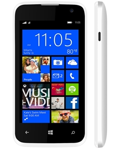 New Blu Win Jr 4.0 W410u White 4g Windows Cell Phones