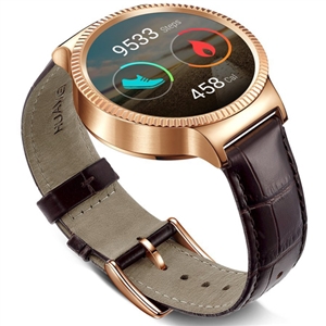 WholeSale Huawei Watch Sawarovski With Blue Leather Strap Rose Gold Watch