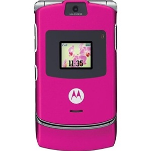 Wholesale Cell Phones, Wholesale Refurbished Cell Phones, MOTOROLA RAZR V3 PINK - GSM UNLOCKED, CARRIER RETURNS, BLUETOOTH, NEW AND REFURBISHED ACCESSORIES