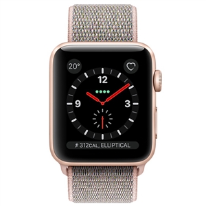Apple Watch Series 3 MQK72 42mm Gold Aluminum Case With Pink Sand Sport Loop (GPS + Cellular)