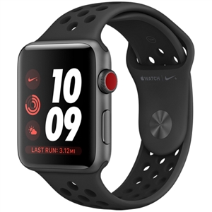 WHOLESALE APPLE WATCH NIKE+ SERIES 3 GPS + CELLULAR 42MM ANTHRACITE/BLACK SPORT BAND (MQLD2)