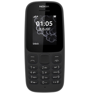 WholeSale Nokia 105 S/S Black ,Linux dust proof key pad Mobile Phone